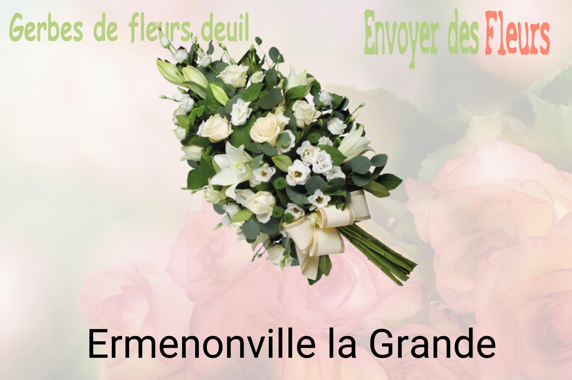 Gerbe de fleurs de deuil livrée à Ermenonville-la-Grande
